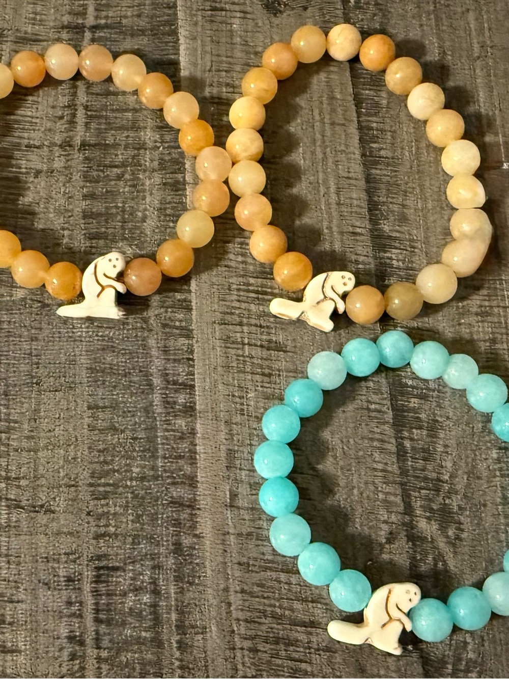 3 Fahlo Golden Monkey Swing Bracelets Only *No QR Code/Tracking*
